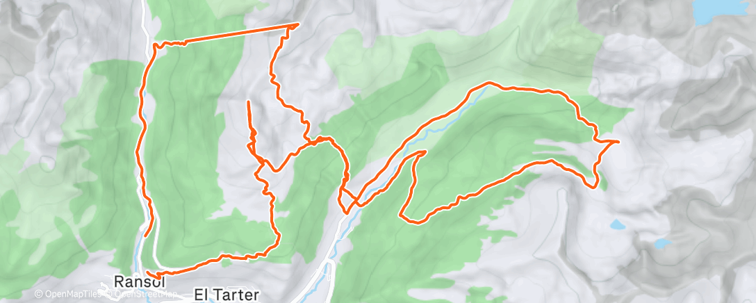 Map of the activity, Morning Backcountry Ski