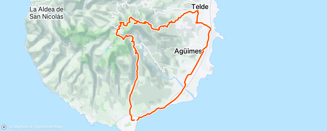 Map of the activity, 20/12/2024 Pico de Las Nieves