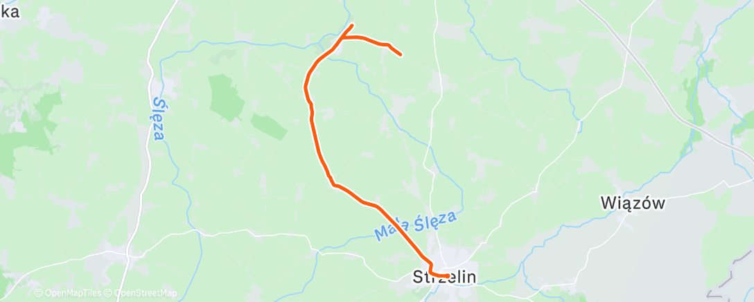 Map of the activity, Afternoon Ride