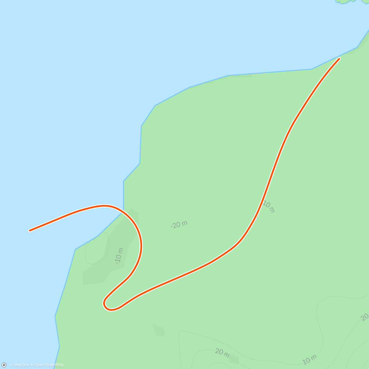 Mapa de la actividad (Zwift - The Long Run (4mi) in Watopia)