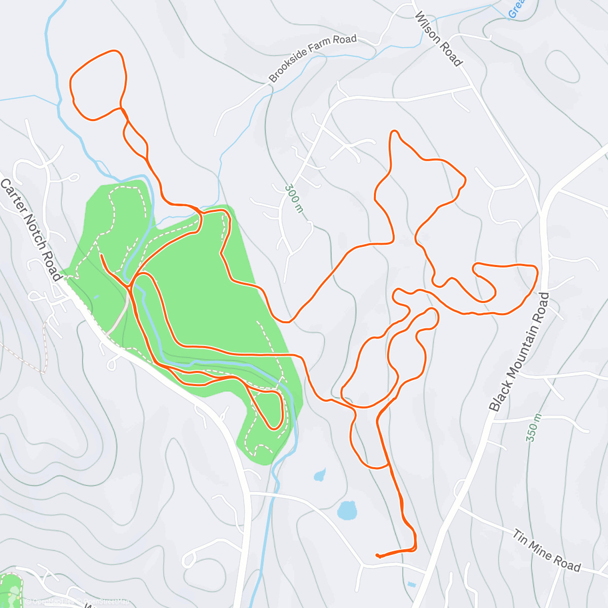 Map of the activity, Sunrise skate