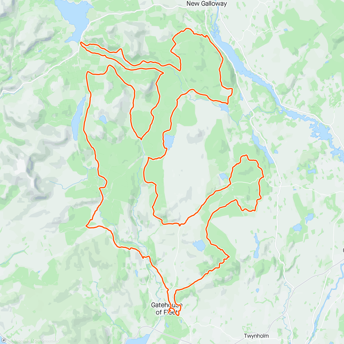 Mapa da atividade, The Gralloch