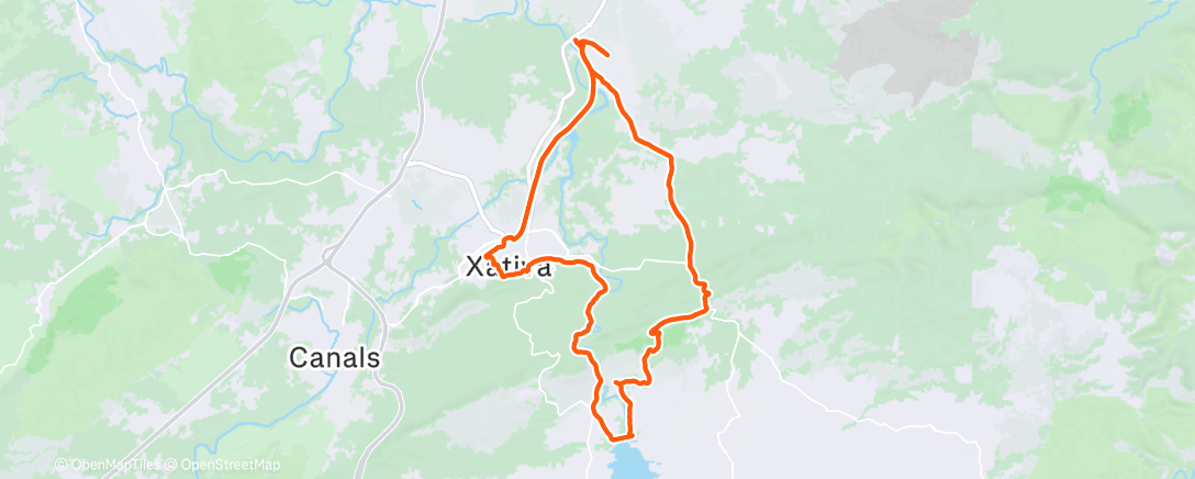 Карта физической активности (Actividad vespertina)