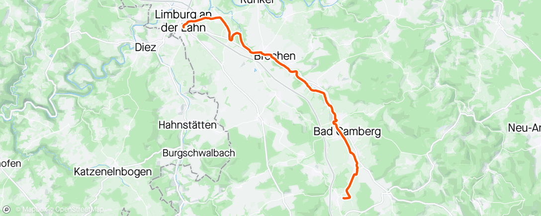 Map of the activity, Zurück vom Muttertagsbrunch