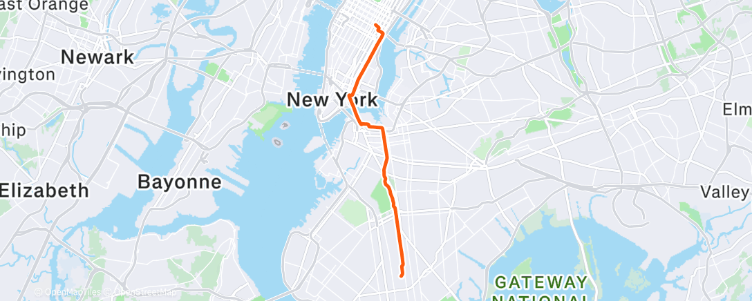 Map of the activity, Morning Ride