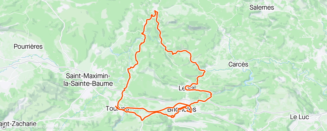 Map of the activity, Sortie vélo le matin vct👌