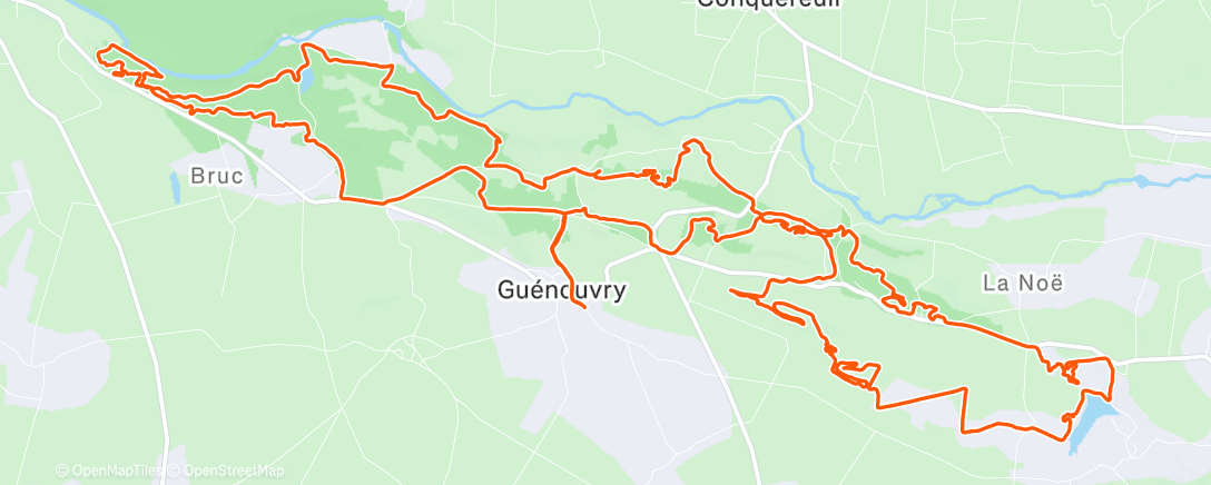 Карта физической активности (Un petit Guenouvry dans le froid 🥶🥶)