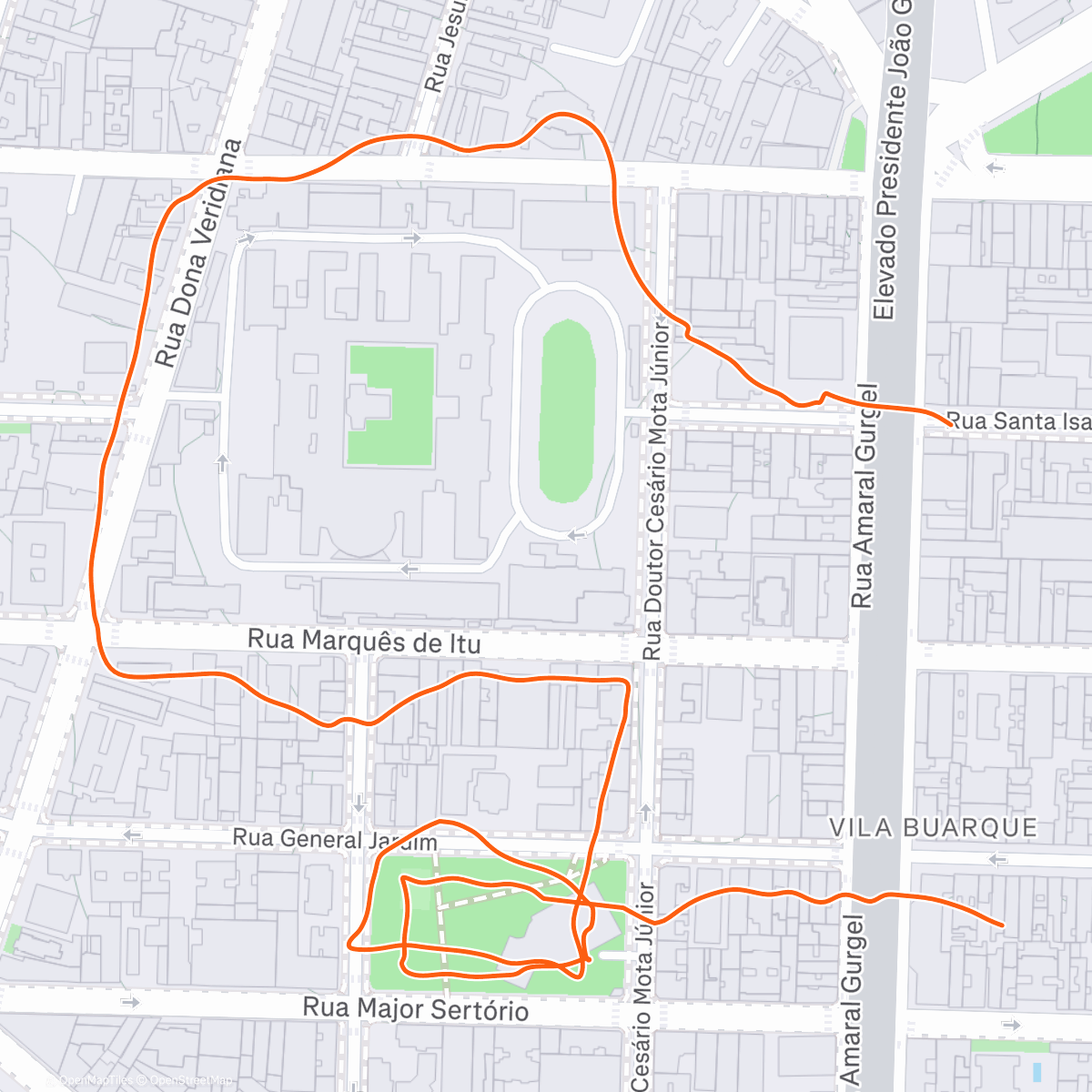 Map of the activity, Quarta-feira