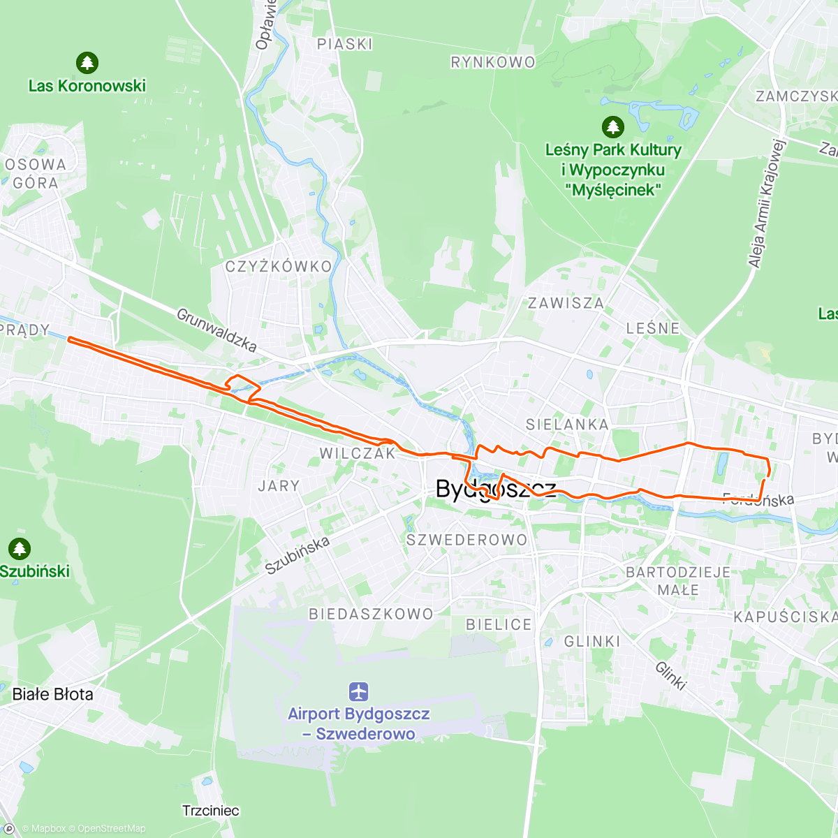 Mapa da atividade, Z Żonką Ride