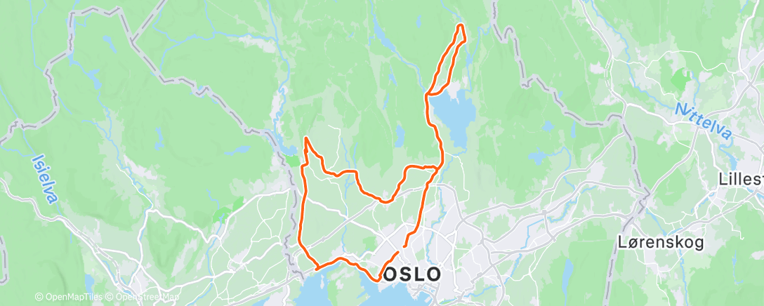Map of the activity, Lete etter noe julestemning i Maridalen 🤣