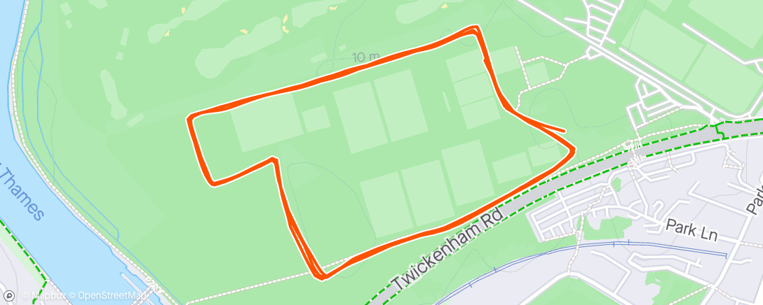 Map of the activity, Old Deer parkrun