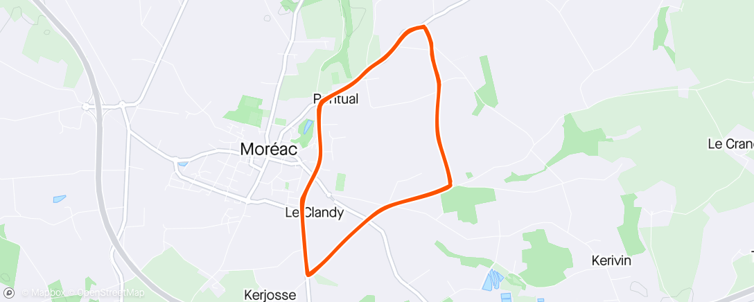 Map of the activity, Moréac [Access 1/2]