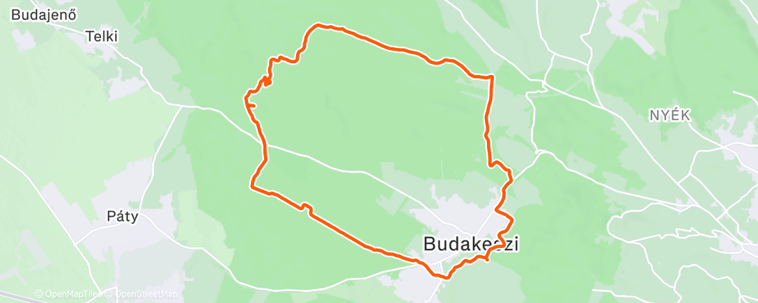Map of the activity, Bejgliégetés Krisztával