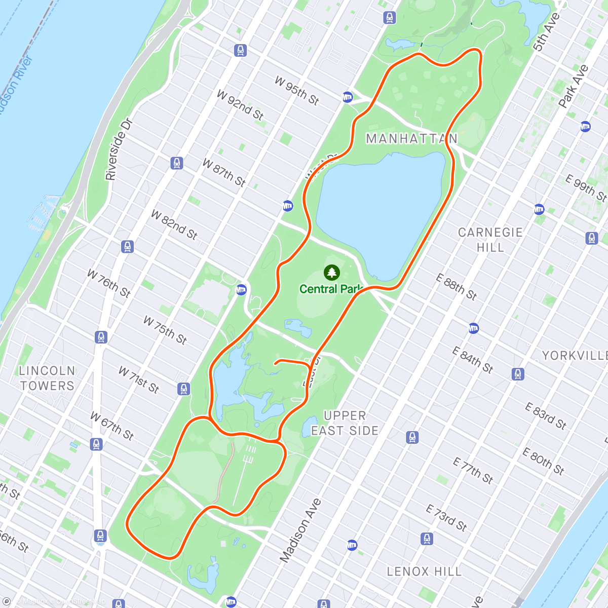 Map of the activity, Zwift - Group Workout: Hotchillee WOT (Watts on Tuesday) (E) on Gotham Grind in New York