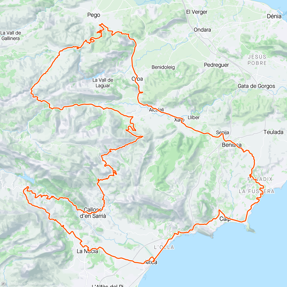 Map of the activity, Endurance ride 🤩