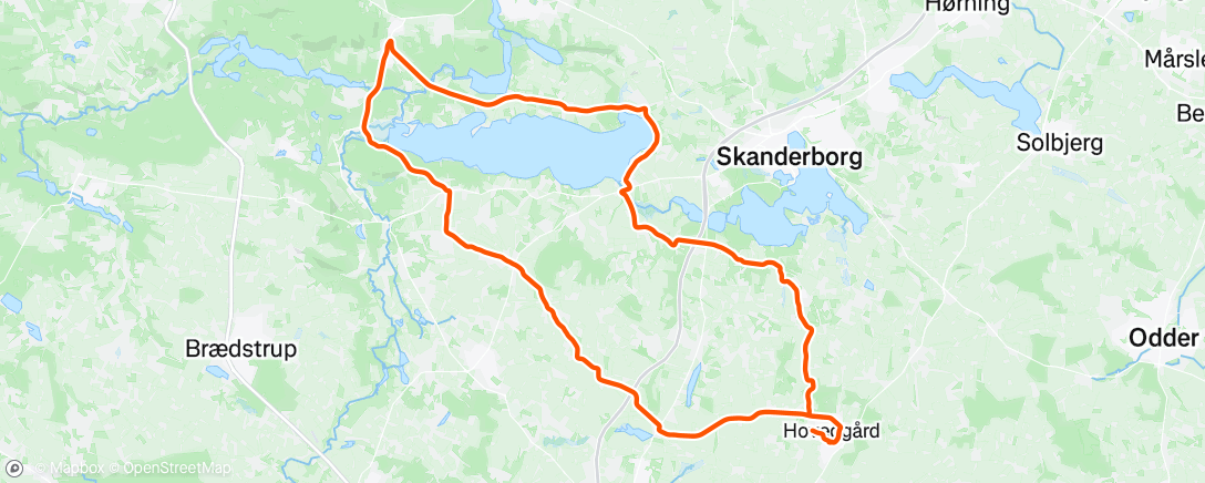 Map of the activity, Morning Ride