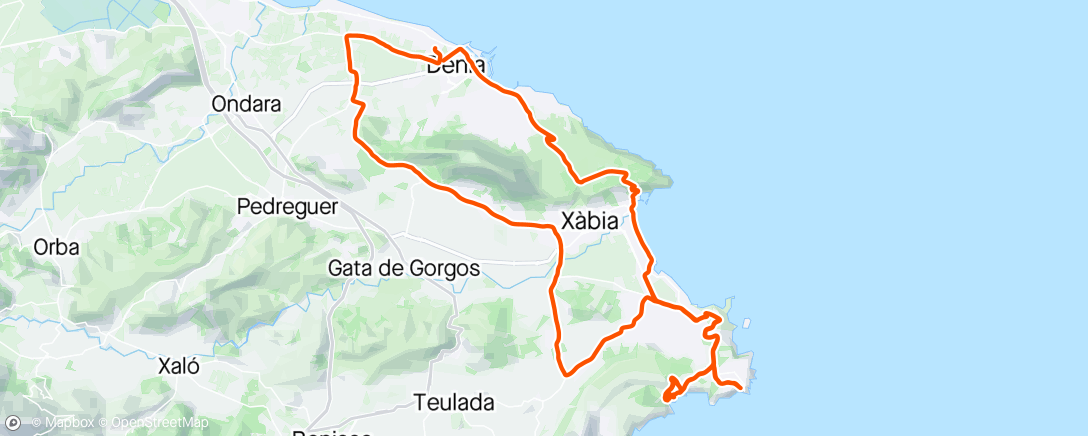 Map of the activity, POR LA COSTA EN BUENA COMPAÑÍA