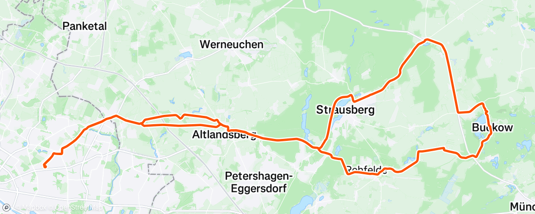 Map of the activity, Schöne Sonntags-Fahrt mit erweitertem BRS-Cycling-Team