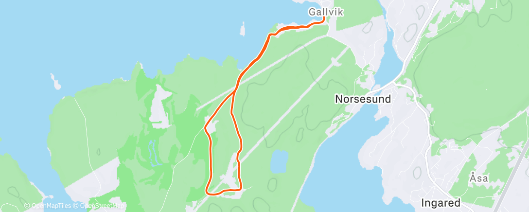 Map of the activity, Morning Run