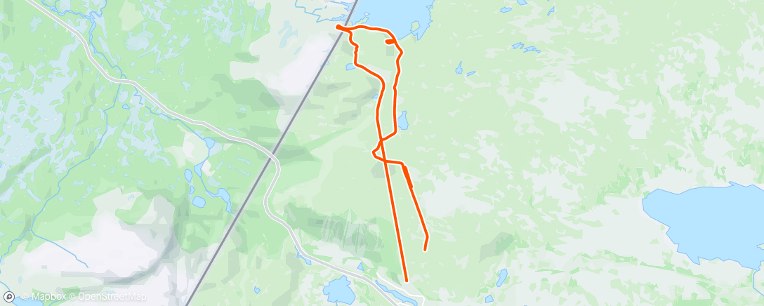 Map of the activity, Storlien med Klättermusen