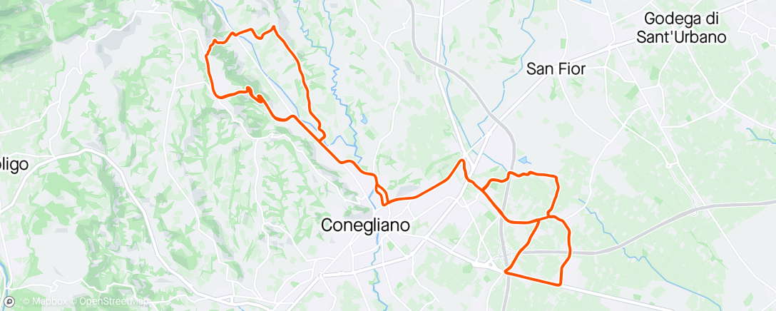 Map of the activity, San Vendemiano