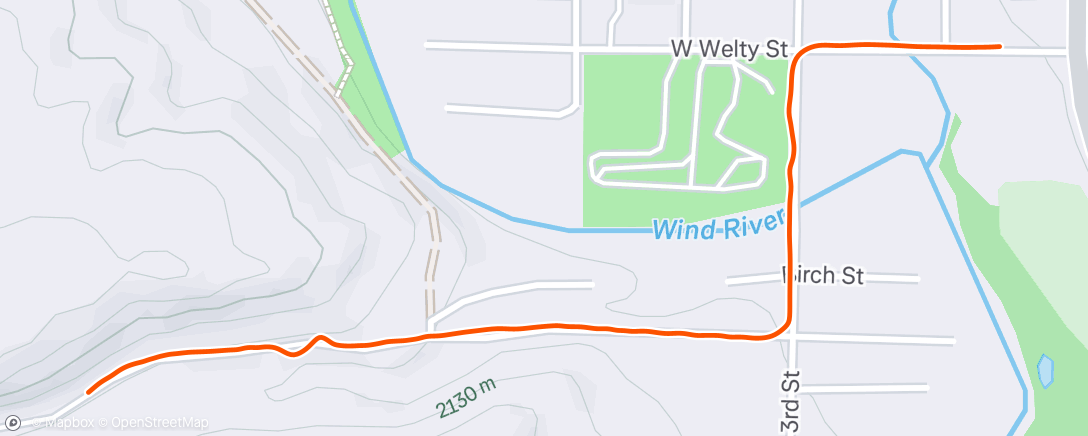 Map of the activity, Afternoon Ride