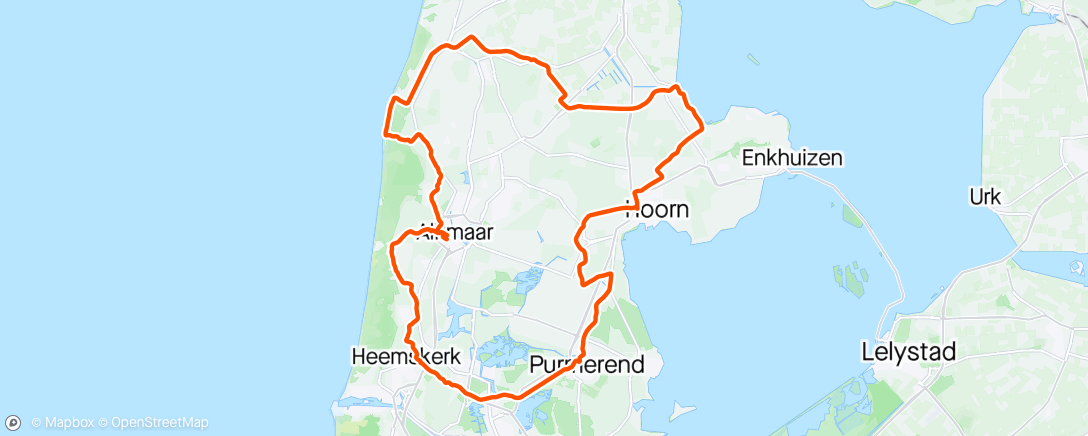Map of the activity, Ronde van Noord-Holland