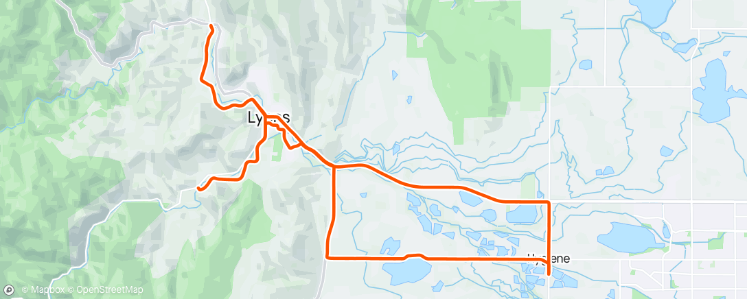 Map of the activity, Fruit loops ride