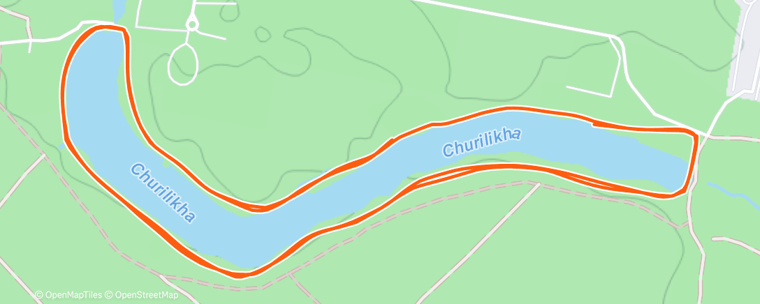 Map of the activity, Снегобег 2025