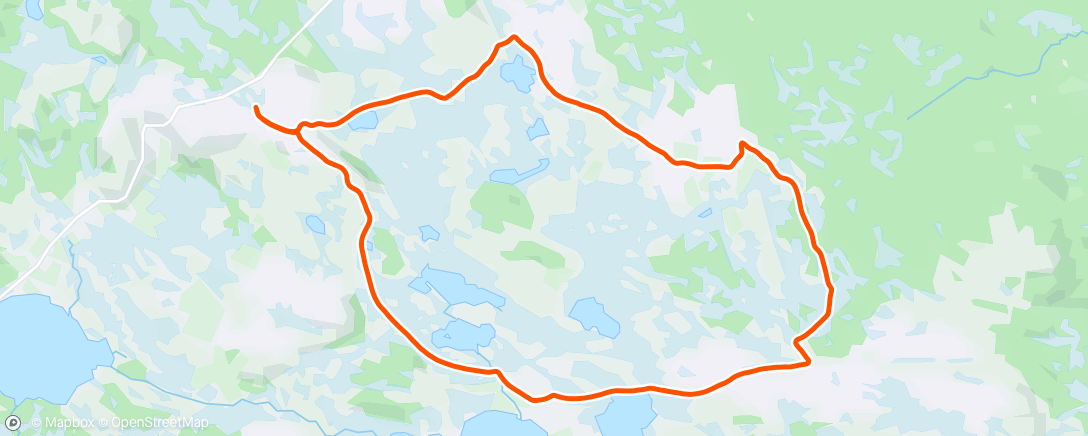 Map of the activity, På Vidda med fjellski