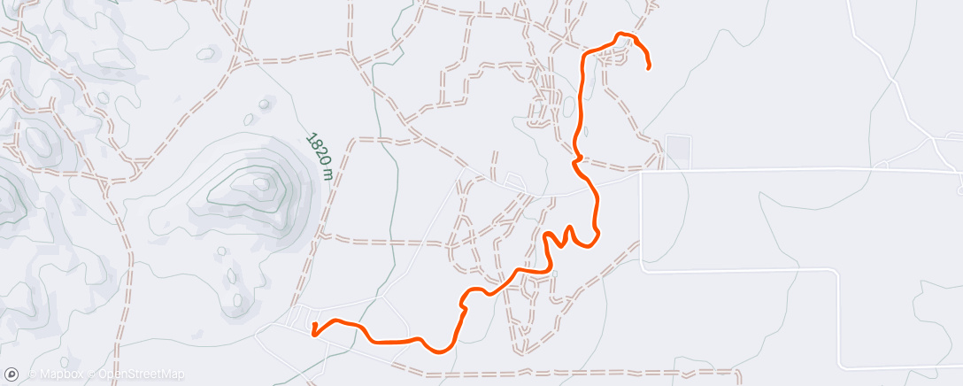 Map of the activity, Morning Mountain Bike Ride