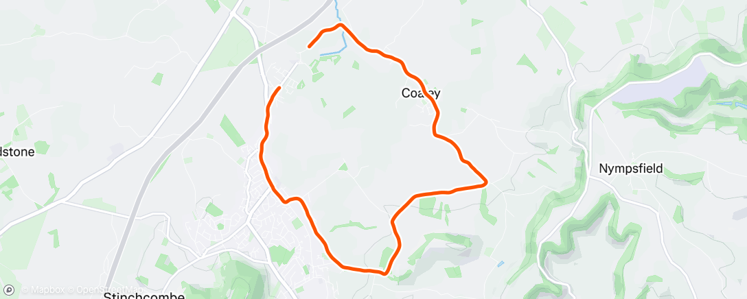 Map of the activity, Morning “Coiled Spring” Run