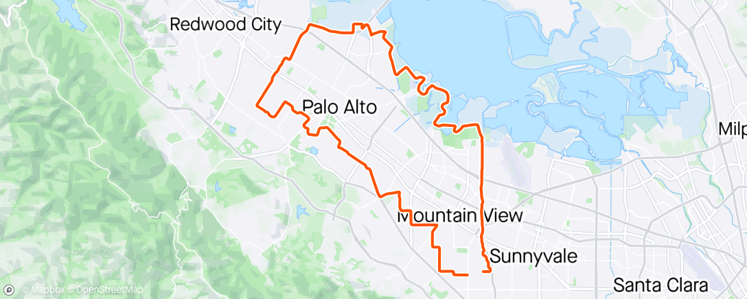 Map of the activity, Don’t get me wrong, I love climbing and sometime you just need a chill, flat ride.