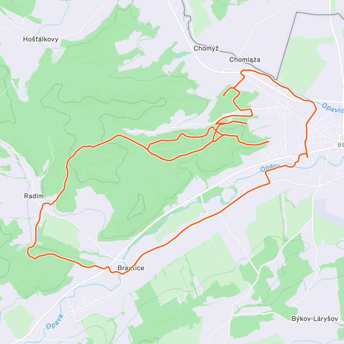 Карта физической активности (Příprava na Cape Epic)