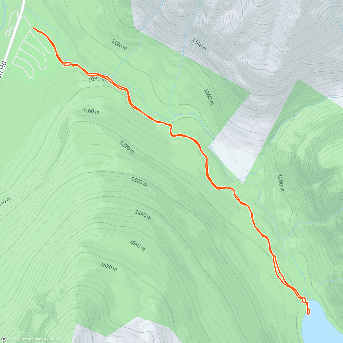 Map of the activity, Avalanche Lake w/Sarah & MB