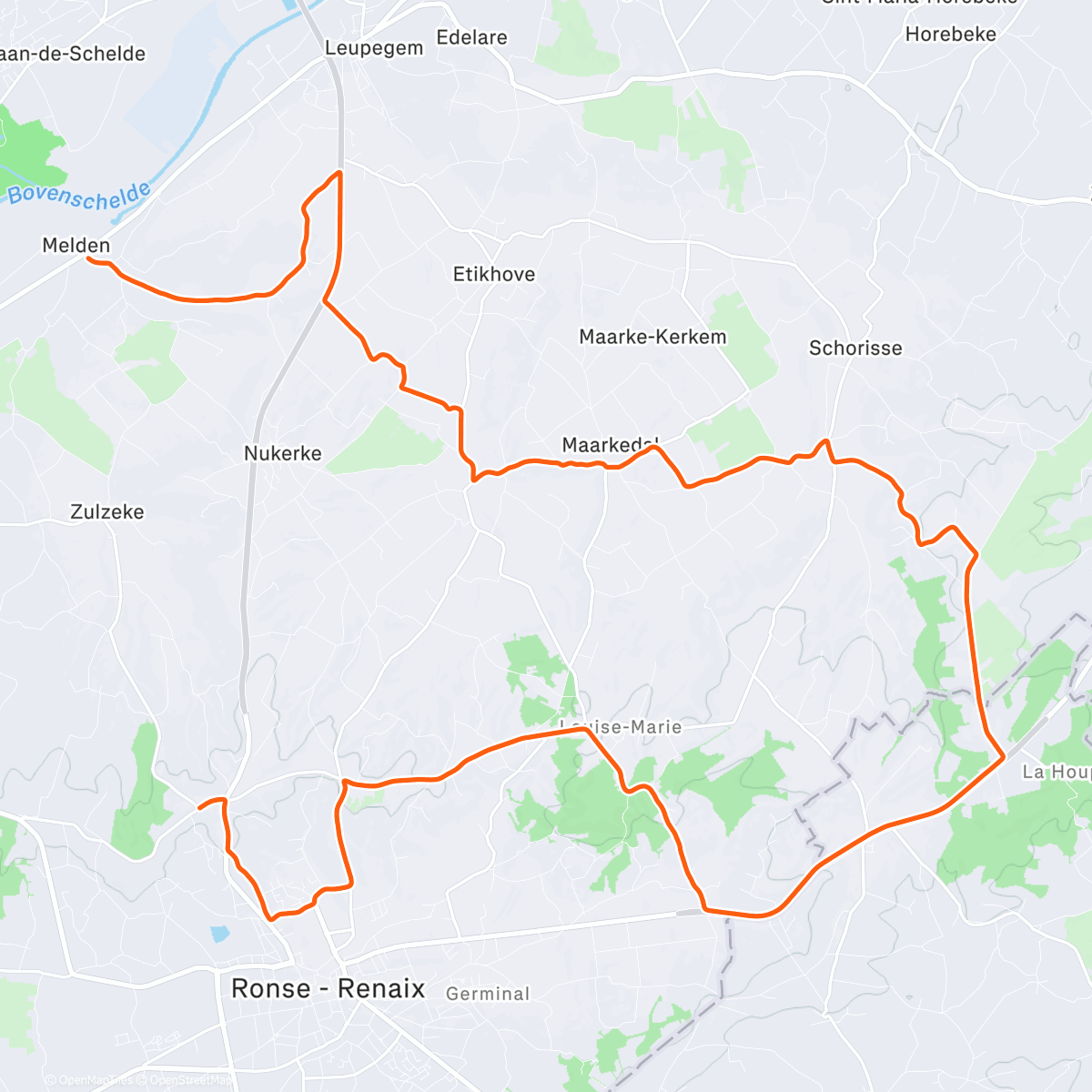 Карта физической активности (ROUVY - Starting line | Lidl-Trek)