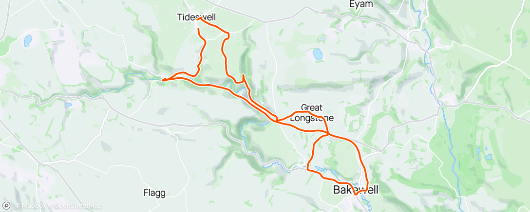Map of the activity, TIdewell loop- soaked