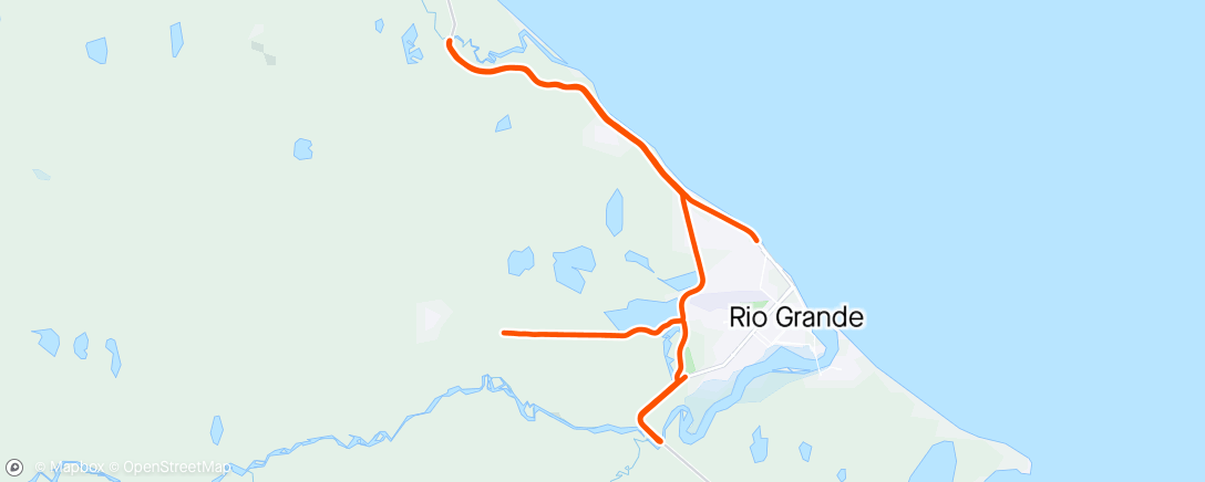 Map of the activity, vuelta a rio grande
