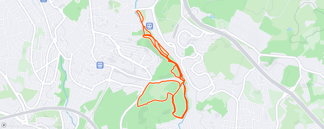 Map of the activity, Lunch Run