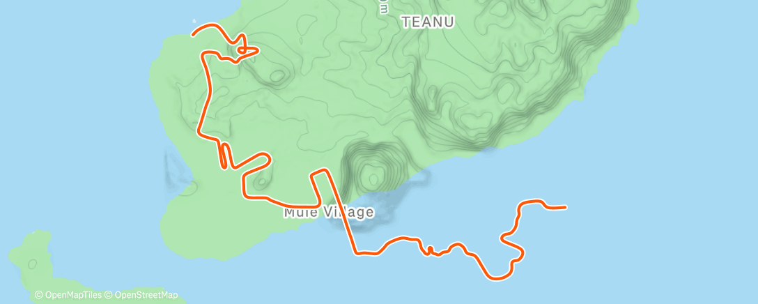 Map of the activity, Entraînement HT