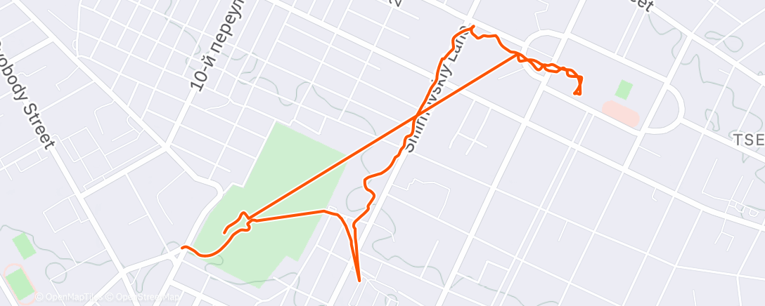 Map of the activity, Lunch Walk