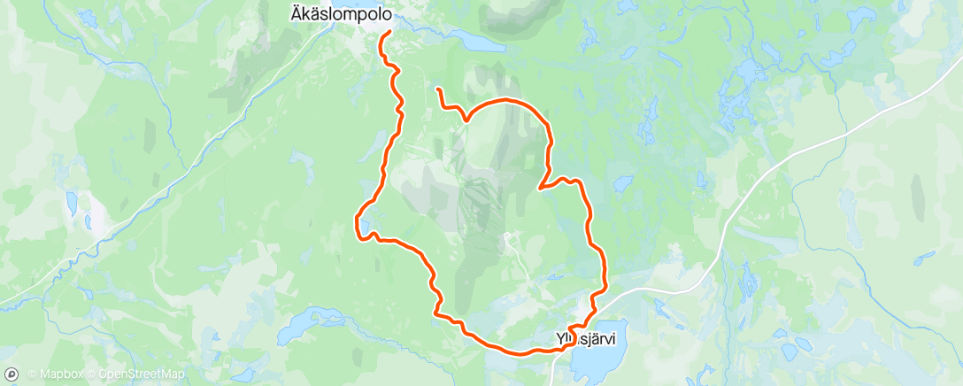 Map of the activity, Hiihtolenkki