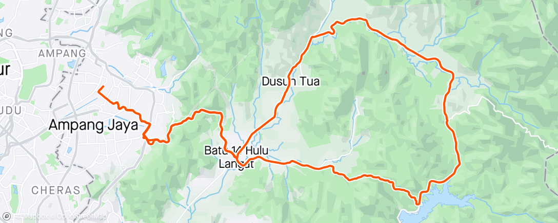 Map of the activity, Morning Ride