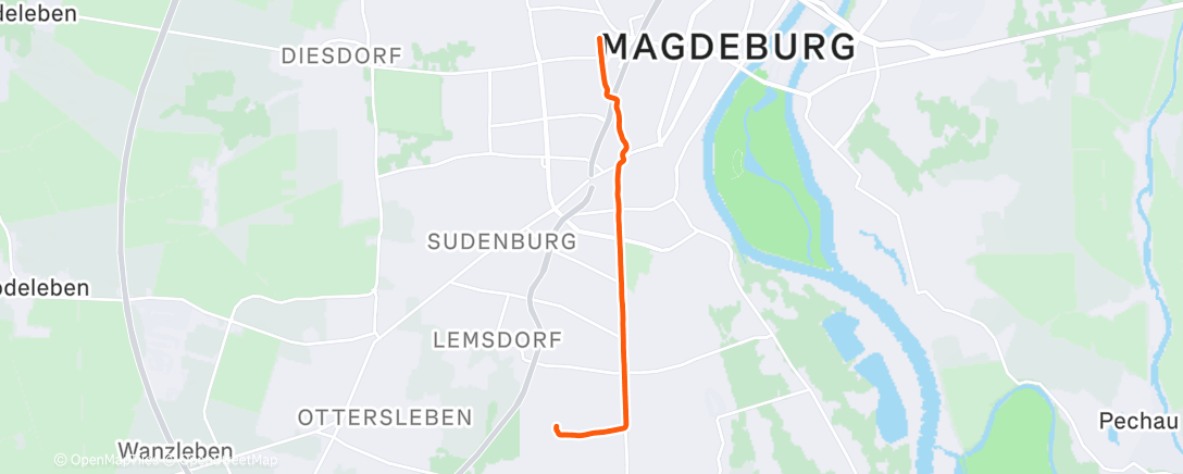 Map of the activity, Last ride in 2025