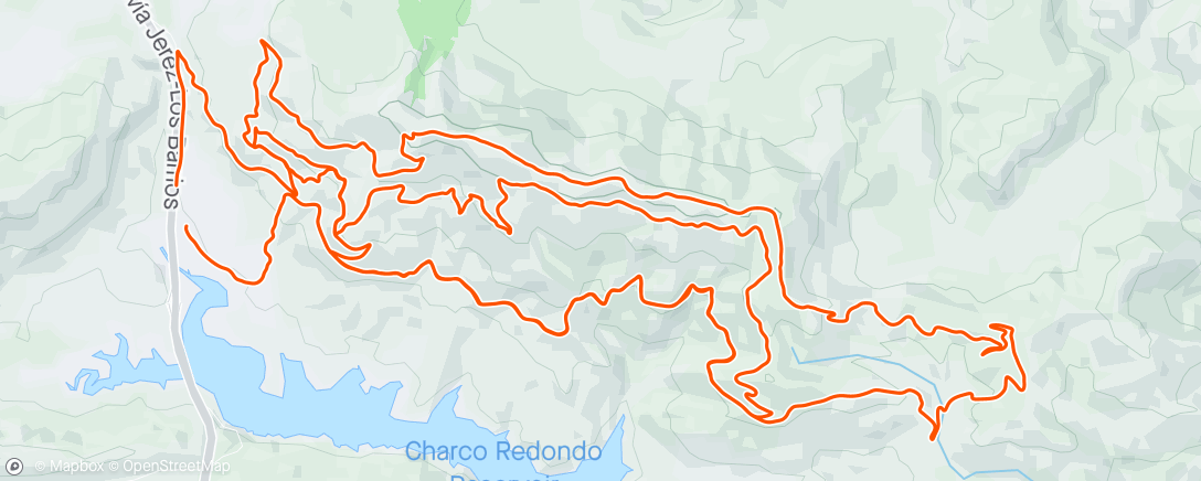 Map of the activity, Montecoche, los barrios