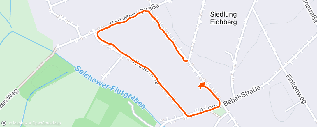 Map of the activity, Spaziergang am Nachmittag