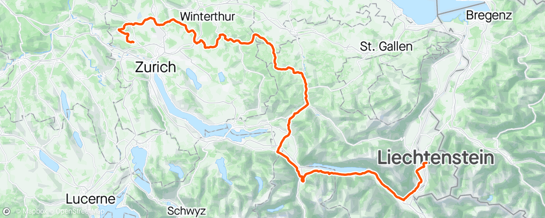 Map of the activity, Tour de Suisse-Stage 2