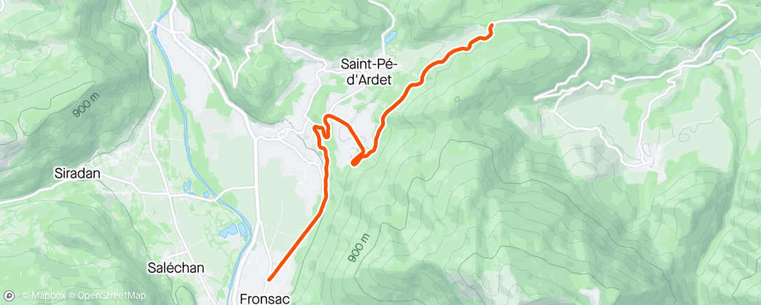Map of the activity, FulGaz - Col Des Ares