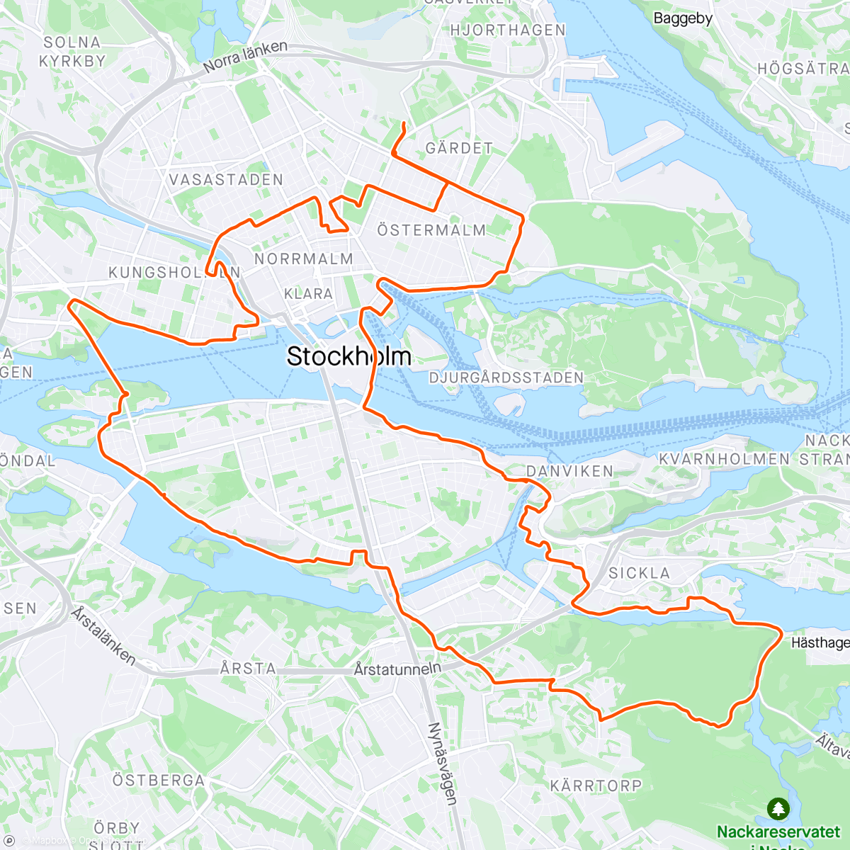 Mapa da atividade, TSM långpass 3:15 gruppen