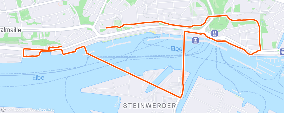 Map of the activity, Hamburg Shake Out